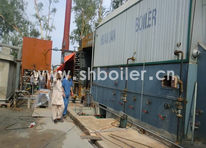 The installation of 25T coal fired boiler in Pakistan.JPG